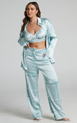 4th & Reckless - Francesca Top in Sage Print