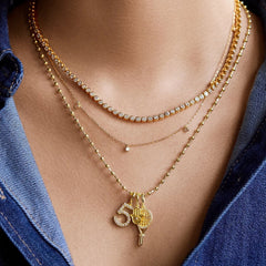 Faith Cluster Charm - Bezel Cross