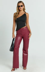 Lita Top - Asymmetric Hardware Detail Top in Black