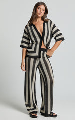 Seven Wonders - Ziggy Pant in Black/Sand