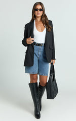 Susan Shorts - Denim Jort in Mid Blue Wash