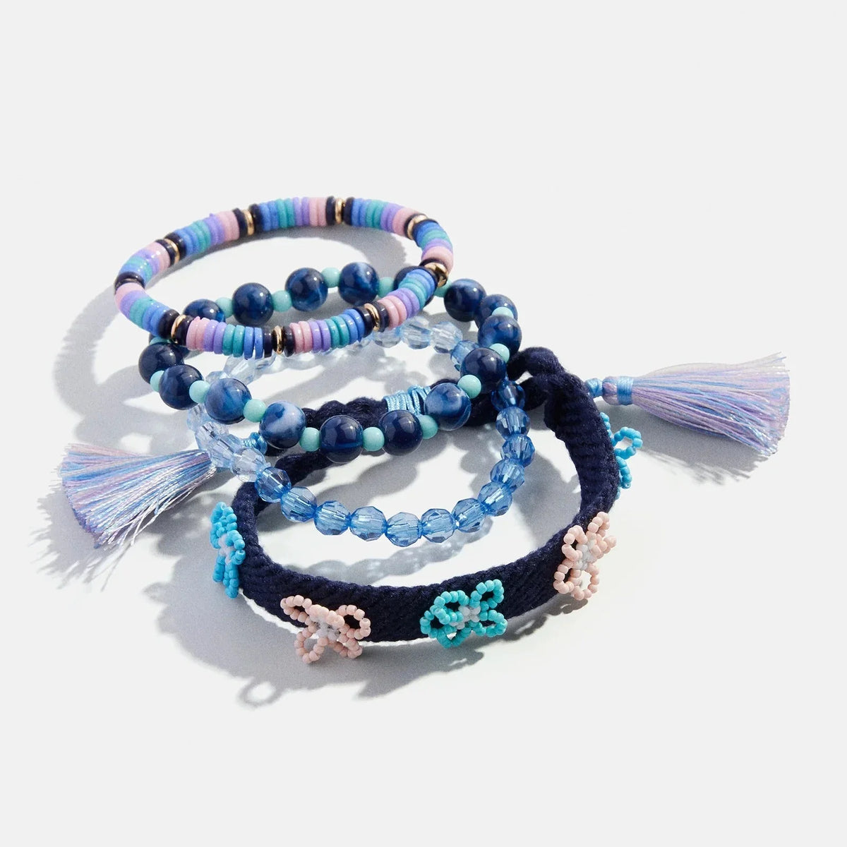 Flower Child Kids Bracelet Set - Blue