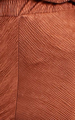 Rosamund Pants - High Waisted Crinkle Flared Pants in Clay